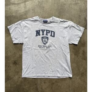 NYPD City Of New York Police Department Official Utility Workout Shirt Gray 2009